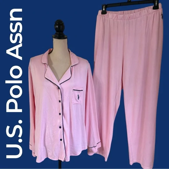 U.S. Polo Assn. Women's 3X Light Pink Pajama Set. Super soft! Like new preowned! - Picture 10 of 10